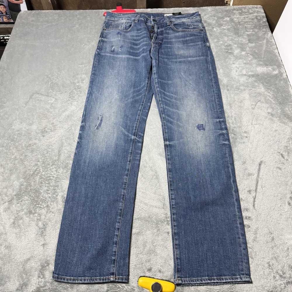 G-Star Raw Revend Straight Medium‎ Wash Mens Denim Jeans Size 29x32 (31x30)